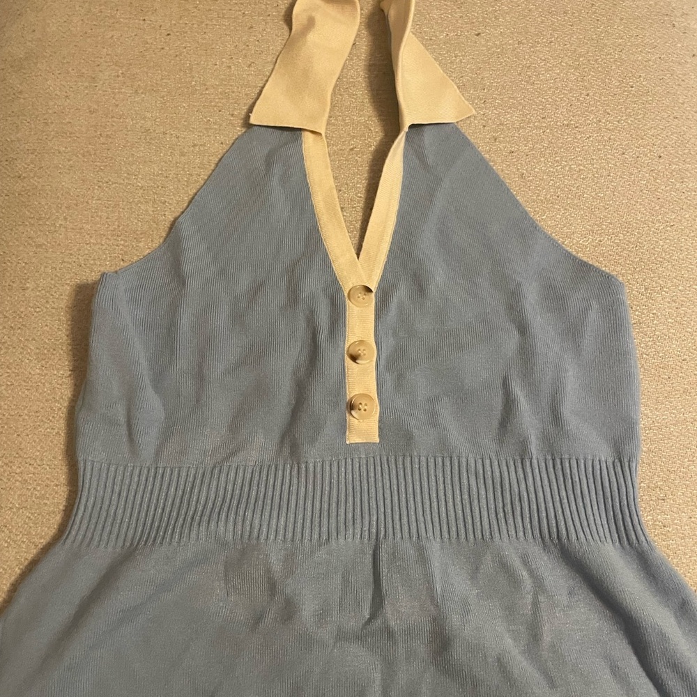 Cutie Plus Size collared halter top dress for the summer